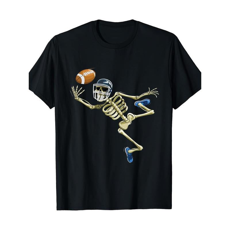 American Football Skeleton Halloween Football Fan Made Usa T-Shirts, Hoodie, Sweatshirt