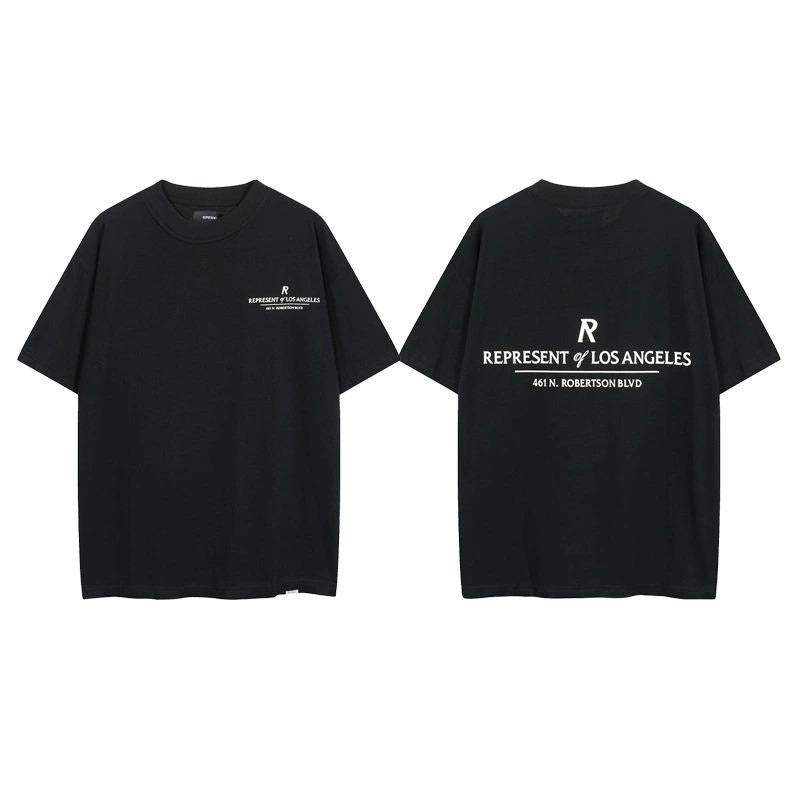 American High Street Fashionable Loose All-Match Short-Sleeved T-shirt Men Hoodie, Sweatshirt | GrindPrints.com