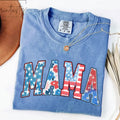 American Mama Mama Retro Mama America 4th July American Mama Retro USA Comfort Color Shirt USA Shirt T-Shirts, Hoodie, Sweatshirt