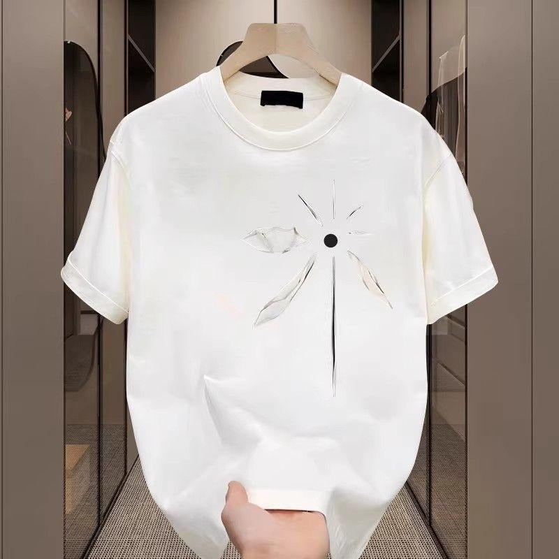 American Pu Shuai Heavy Cotton Short-Sleeved T-shirt Young Men's Summer Fashion Brand Street Loose Crew Neck Top Hoodie,...
