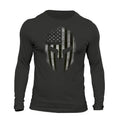 American Spartan B&W USA Patriotic Tactical Men's Long Sleeve T-Shirt Hoodie, Sweatshirt | GrindPrints.com