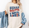American Star, Stripes, Equal Rights Shirt, Human Rights T-Shirt, Liberal American Shirt, Patriotic Women, Feminist...