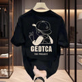 American Street Trendy Brand Cotton Print Short Sleeve T-shirt Ins Summer Pu Shuai Men and Women Loose Crew Neck Top...
