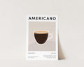 Americano Coffee Print Poster, Coffee Print, Kitchen Print Decor, Americano Poster, Gift Kitchen Wall Art, Gifts For...