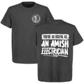 Amish Electrician - Safety Yellow Hi-Vis T-Shirt Hoodie, Sweatshirt | GrindPrints.com