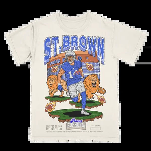 Amon-Ra St. Brown Tee Hoodie, Sweatshirt | GrindPrints.com