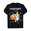 Anatomy Of A Corgi Funny Dog Lovers 220g 100% Cotton T-Shirt made in usa Hoodie, Sweatshirt | GrindPrints.com