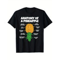 Anatomy Of A Pineapple Swinger Funny Men Couples T-Shirt, 100% Cotton, Gifts for Men Dad Husband Grandpa, S-XXXL, Black...