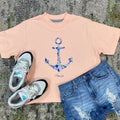 Anchor Color  Premium Boxy Tee Hoodie, Sweatshirt | GrindPrints.com
