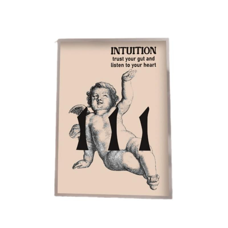 Angel Numbers Print, 111 Intuition Poster, Trendy Wall Art, Dorm Room Decor, Gifts For Her Wall Decor, Poster Prints No...