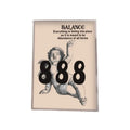 Angel Numbers Print, 888 Balance Poster, Preppy Room Decor, Manifestation Spiritual Poster, Trendy Wall Art, Gifts For...