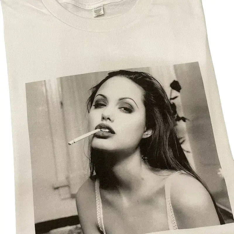 Angelina Jolie Tomb Raider Winona Ryder  Cotton Menswear T-Shirt Hoodie, Sweatshirt | GrindPrints.com