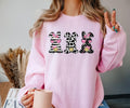 Animal striped Bunnies Crewneck Sweatshirt T-Shirts, Hoodie | GrindPrints.com