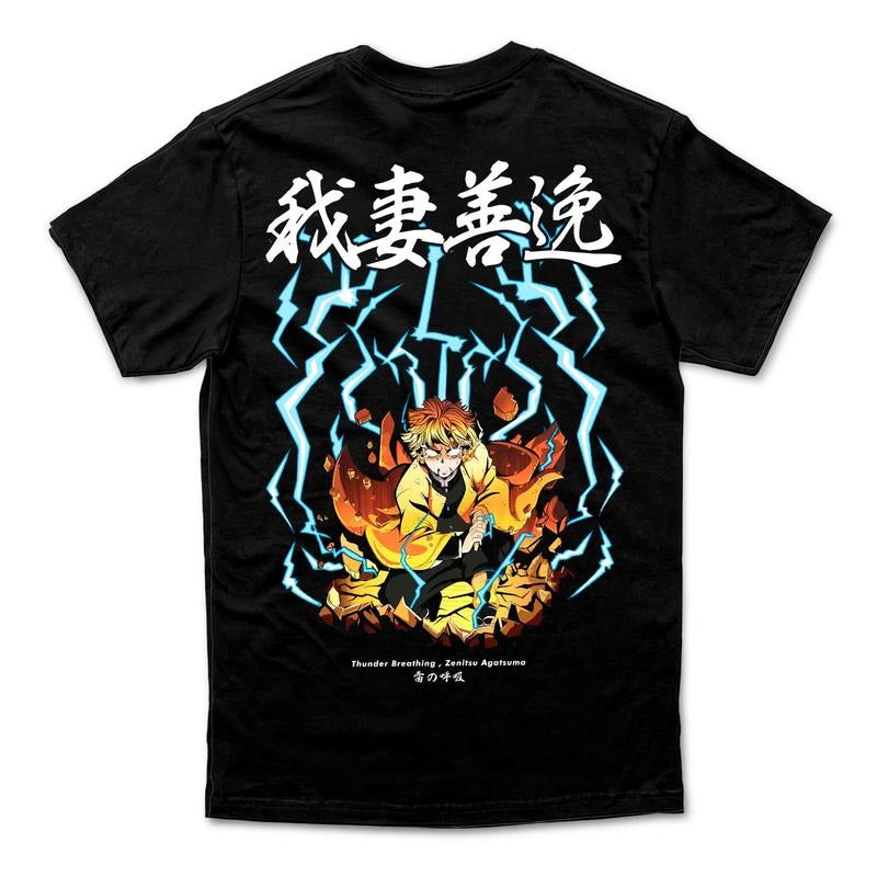 Anime Anime shirt, Zenitsu, Manga shirt, Anime lover, Gift for anime lover, Gift shirt, Anime fan, Otaku, Cool anime...