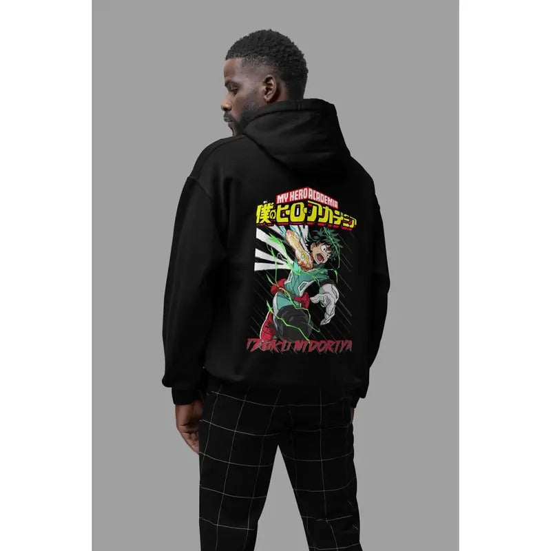Anime Hoodie Fashion Hooded Sweatshirt Unisex Men Women Hoodie Japanese Anime Midoriya My Hero Academiaall Might...