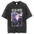 Anime Jujutsu Kaisen T Shirts Vintage 100% Cotton Washed T-shirt  T-shirt All Size Tshirt Streetwear Hoodie, Sweatshirt
