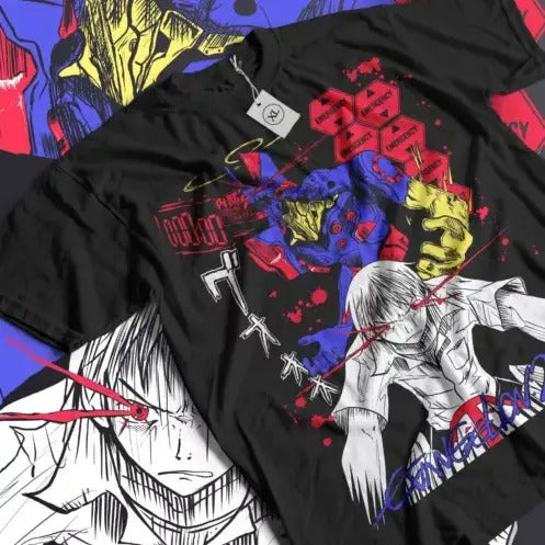 Anime Shirt Neon Genesis Evangelion Eva Unit 01 Japanese Black T-shirt All Size Hoodie, Sweatshirt | GrindPrints.com
