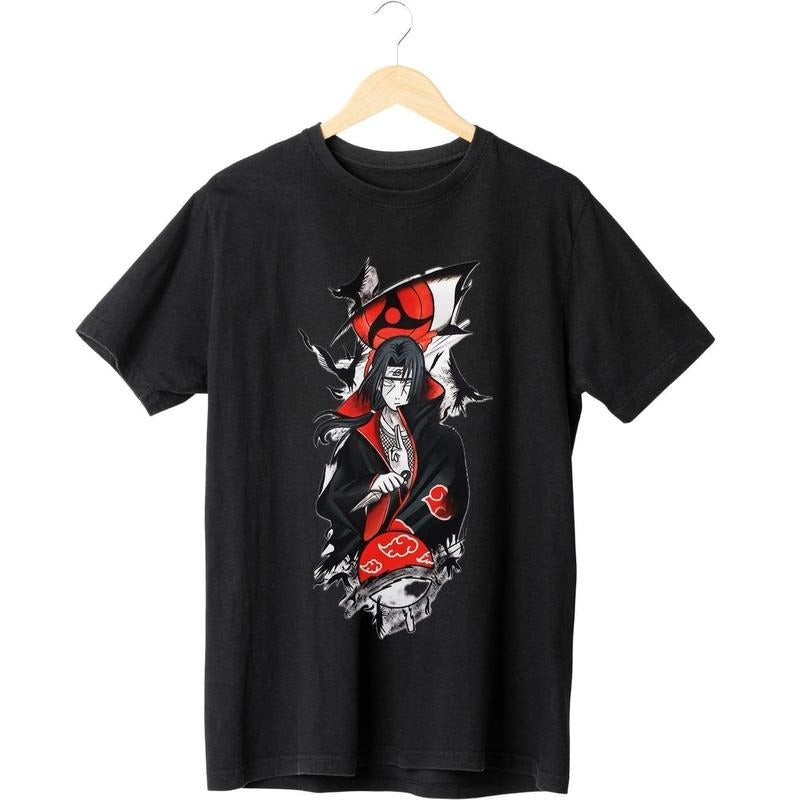 Anime T-Shirt Itachi Uchiha, Anime Shirt Uchiha Itachi, Cool Anime Shirt, Anime Design Shirt. Hoodie, Sweatshirt