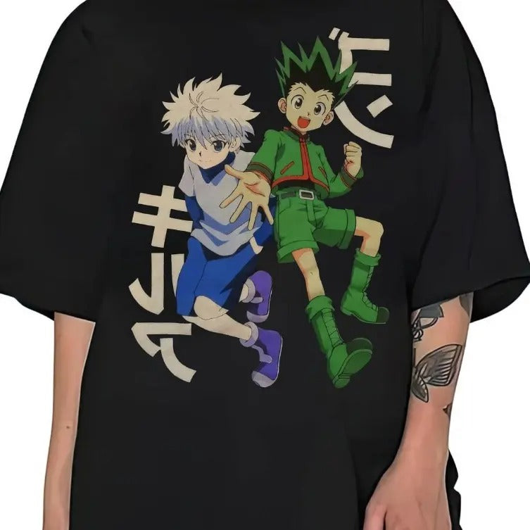 Anime Zoldyck Killua Gon Freecss Black Hunter X Hunter Japanese Love Fan Size S 3XL T-Shirts, Hoodie, Sweatshirt