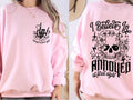 Annoyed at First Sight Sweatshirt Front and Back Print Casual Comfortable Womenswear T-Shirts, Hoodie | GrindPrints.com