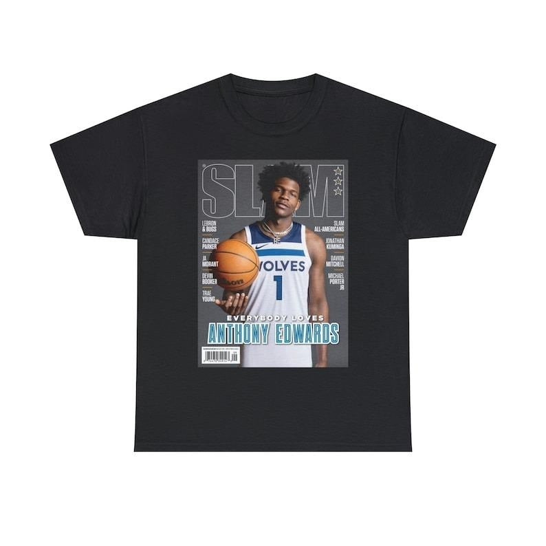 Anthony Edwards Minnesota Timberwolves Nba Slam Cover T-Shirt Unisex Hoodie, Sweatshirt | GrindPrints.com