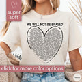 Anti Censorship Shirt, Banned Words Tshirt, We Will Not Be Erased Shirt for Women Political T Shirt, Equality Tee Shirt...