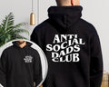 Anti Social Dads Club Sweatshirt and Hoodie front and back print | Dada Hoodie | Dada Crewneck | Dada Sweater | Dad...