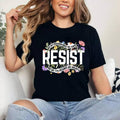 Anti Trump Floral Resist Not My President Cotton Short Sleeve Size S 3XL T-Shirts, Hoodie, Sweatshirt