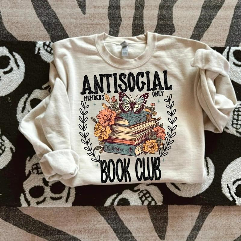 Antisocial Book Club DTF Transfers - THIS IS NOT A SHIRT Hoodie, Sweatshirt | GrindPrints.com