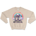 Antisocial Sweatshirt Unisex Casual Classic T-Shirts, Hoodie | GrindPrints.com
