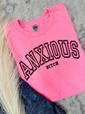 Anxious Graphic Tee Hoodie, Sweatshirt | GrindPrints.com
