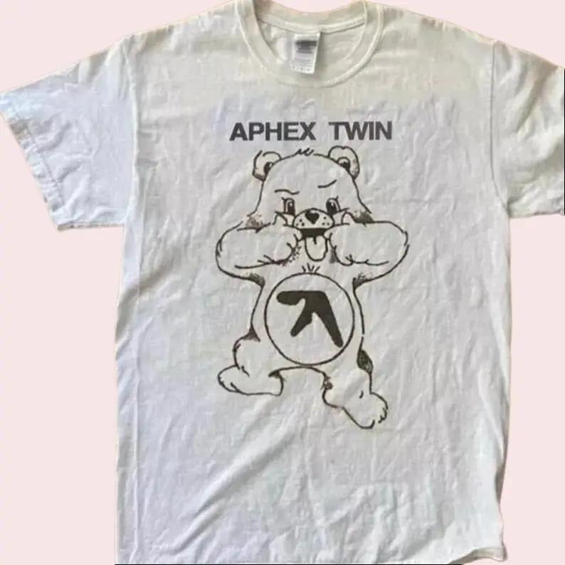 Aphex Twinn Bear Tshirt, Vintage Y2K Graphic Cotton Men Shirt S-5XL, vintage graphic tee, unisex crewneck menswear...