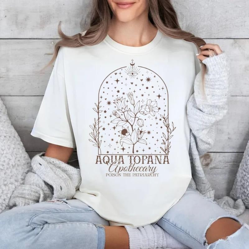 Aqua Tofana Apothecary Shirt, Poison The Patriarchy, Feminist Tee, There Is No Freedom Without Choice, Unisex Short...