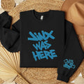 Arcane Jinx Was Here Embroidered Sweatshirt, Arcane 2 Embroidered Shirt, Jinx Monkey Graffiti Spray Emboridered Shirt,...