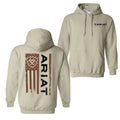 Ariat Hoodie Sweatshirt T-Shirt - Striking Design with American Spirit, Perfect for Fashion-Forward Individuals and...