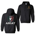 Ariat Hoodie Sweatshirt T-Shirt, Unique badge design with a modern twist, perfect for sports and outdoor activities,...