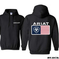 Ariat Hoodie, Distinctive American flag logo design, suitable for outdoor activities and bold fashion style, providing,...