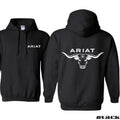 Ariat Hoodie, Western-style longhorn bull head design, suitable for outdoor activities and casual wear, providing a bold...