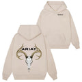 Ariat Sweatshirt Hoodie Tshirt- Featuring a bold large antler deer skull design, ideal for hunting and outdoor...
