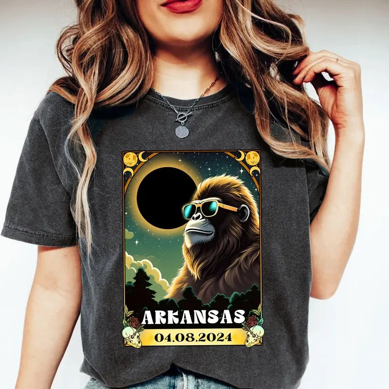 Arkansas 04.08.2024 Shirt, State Arkansas Total Solar Eclipse Shirt, 04.08.2024 Solar Eclipse Shirt, April 8th Eclipse...