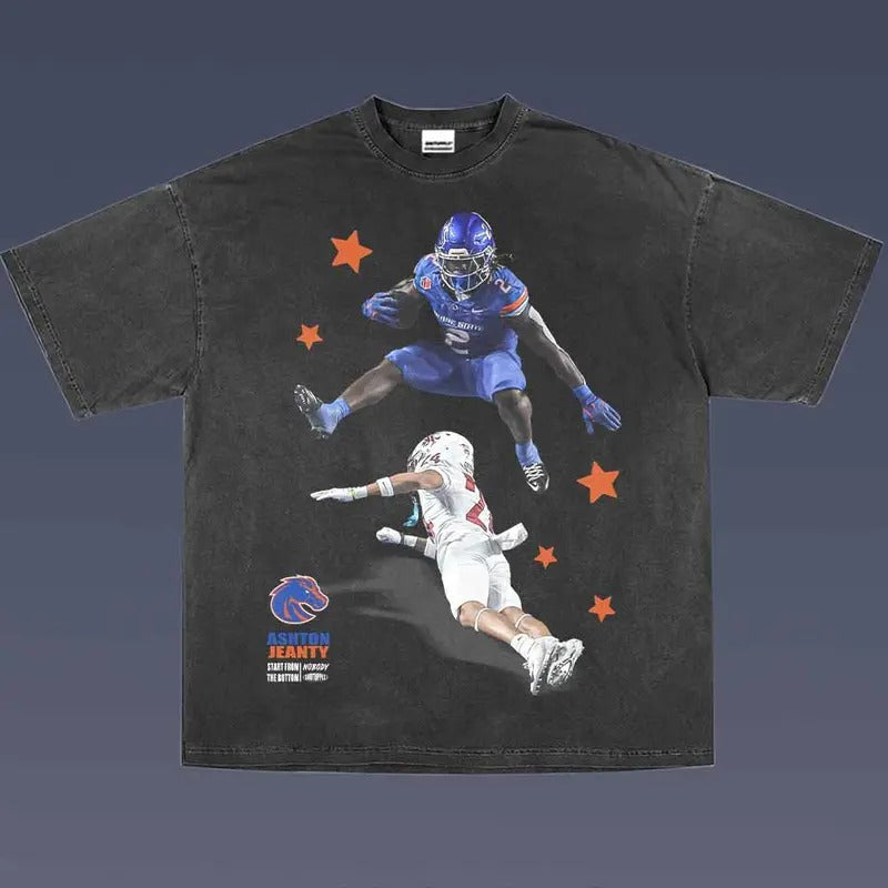 Ashton Jeanty 1.0 VINTAGE TEE | MEN'S GRAPHIC T-SHIRT SWEATSHIRT HOODIE | GIFT FOR FAN | GrindPrints.com