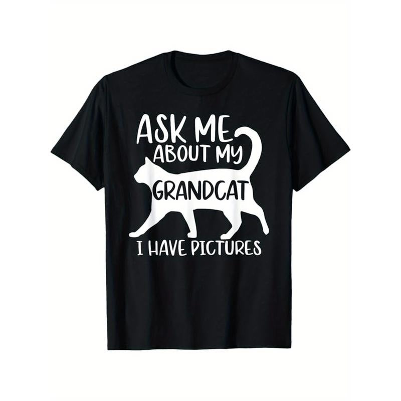 Ask Me About My Grandcat Grandma Granddad Cat Dad Pet Love T-Shirt  made in usa Hoodie, Sweatshirt | GrindPrints.com
