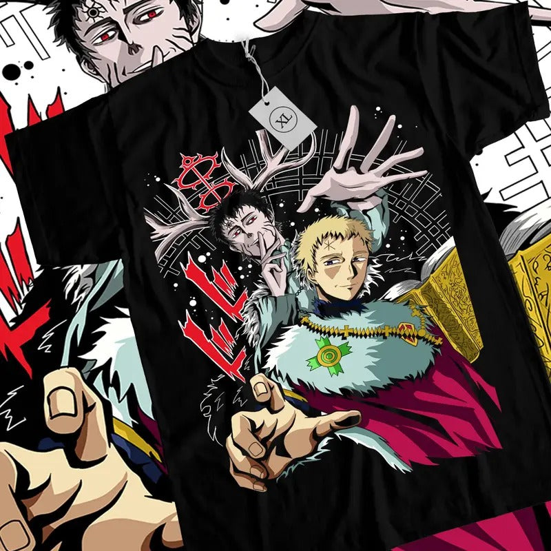 Asta Yuno T-shirt Black Clover Shirt Anime Manga Graphic Tee All Size Hoodie, Sweatshirt | GrindPrints.com