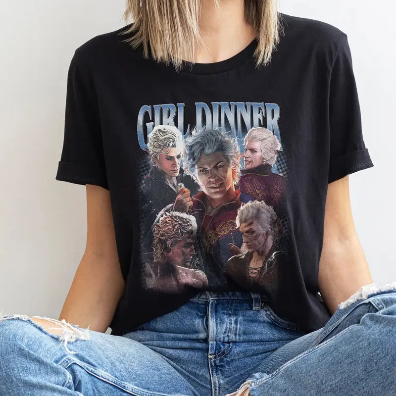 Astarion Baldurs Gate 3 Girl Dinner Vintage Shirt Sweatshirt Hoodie | GrindPrints.com