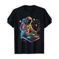 Astronaut DJ, DJing In Space, EDM Cool Graphic T-Shirt Made in USA Hoodie, Sweatshirt | GrindPrints.com