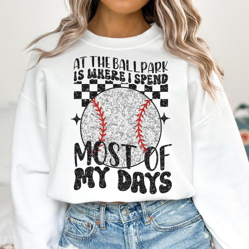 Ballpark Game Day Baseball Bow Mama Baseball Mom Checkered Baseball T-Shirts, Hoodie, Sweatshirt