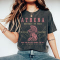 Athena Booktok T-Shirt, Warrior Goddess World Tour Tee, Dark Academia Tshirt, Distressed Band T-shirt, Greek Mythology...