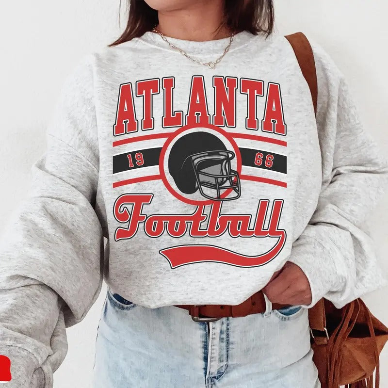 Atlanta Football Crewneck Sweatshirt ,Sweater ,Atlanta Sweatshirt ,Atlanta Game Day ,Atlanta Fan Gifts ,Sunday Football...