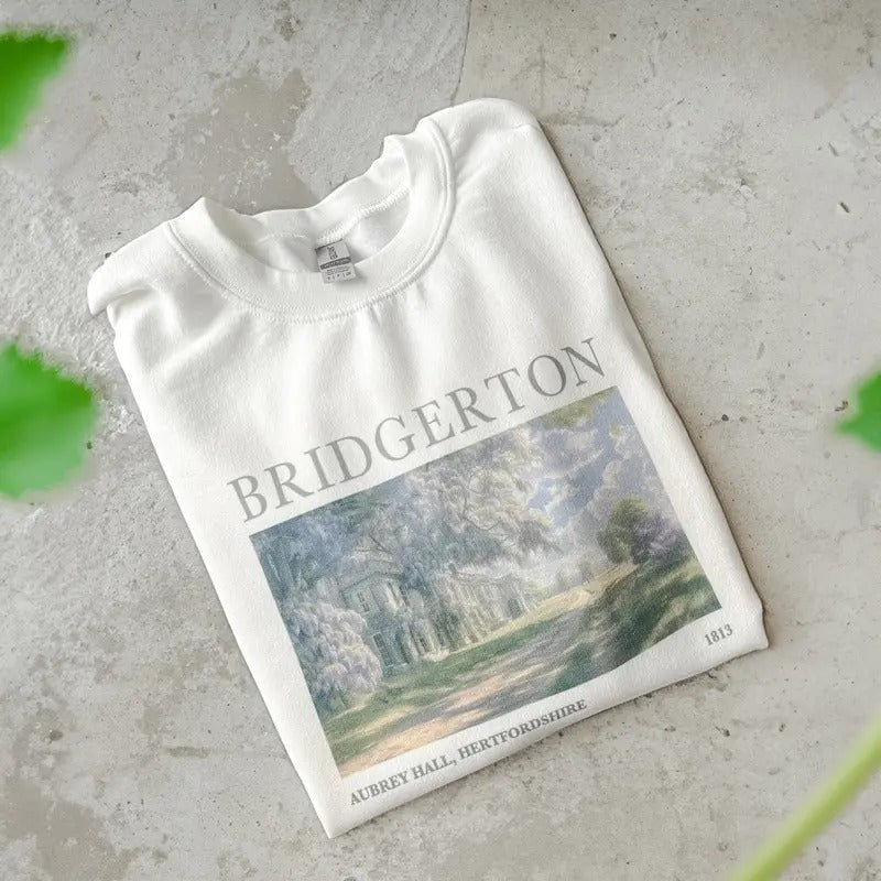 Aubrey Hall England Bridgerton Inspired Sweatshirt, Lady Whistledown Shirt, Society Paper Shirt Hoodie | GrindPrints.com