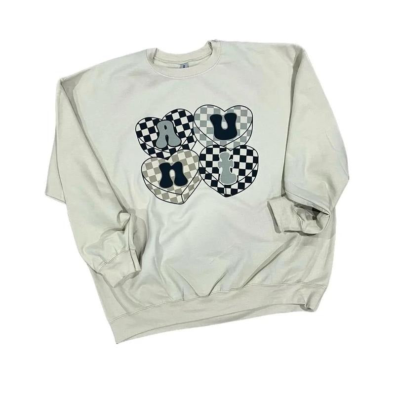 Aunt Hearts Sand Crewneck unisex fit Cotton Sweaters sweatshirt T-Shirts, Hoodie | GrindPrints.com